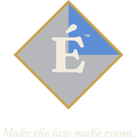 The Enfiaré diamond with the EN quadrant lit, above the line: make the law make room.