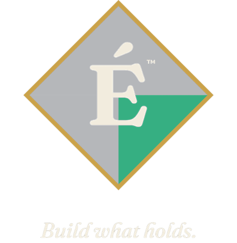 The Enfiaré diamond with the FI quadrant lit, above the line: build what holds.