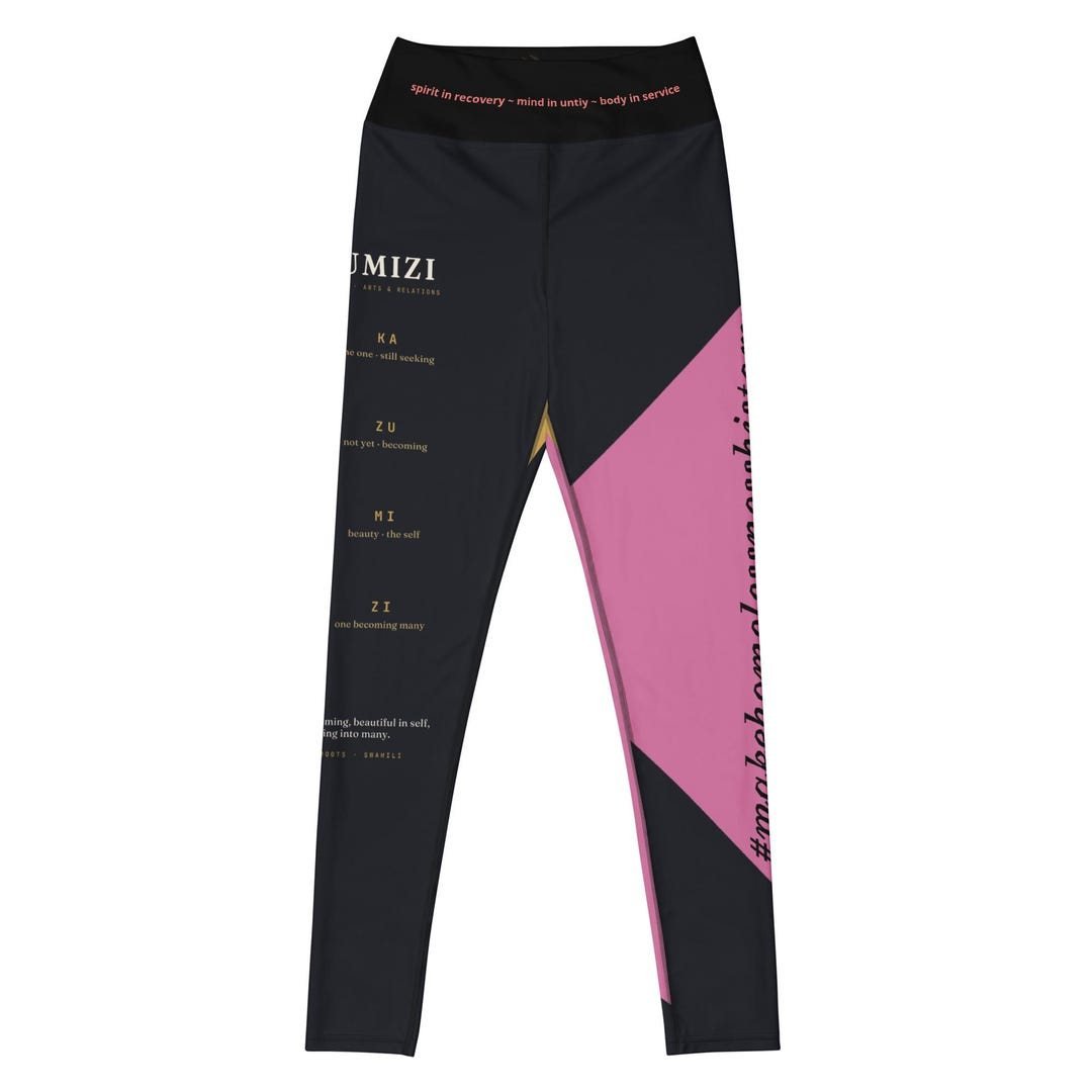 High-rise yoga leggings in an all-over Kazumizi print.